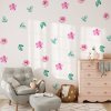 Kvetinové samolepky na stenu. Farebné kvetinové (9)