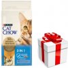 PURINA Cat Chow 3v1 krmivo bohaté na morčacie mäso 15kg + prekvapenie pre mačku ZDARMA