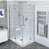 Polysan FORTIS LINE obdĺžnikový sprchový kút 140x80cm rohový vstup Číre/Chróm Krídlové dv SPH FL1114LFL1080R