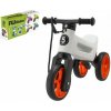 Odrážadlo FUNNY WHEELS Rider SuperSport biele/oranž 2v1+popruh,výš.sedla28/30cm nos.25kg 18m+v krab.