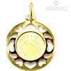 Adanito BRP0544G2 Zlatý prívesok Madona