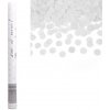Vystreľovacie konfety biele, papierové - 60 cm - Amscan
