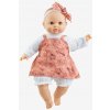 Realistické miminko Judith ve starorůžových šatičkách od firmy Paola Reina ( Los Manus 36 cm)