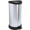 CURVER Odpadkový kôš DECO BIN 40l strieborný
