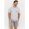 TARO Pánske pyžamo Ralph3392 ss51-sv.sivá XL