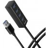 AXAGON HUE-M1AL, 4x USB 3.2 Gén 1 MINI húb, 1.2m kábel