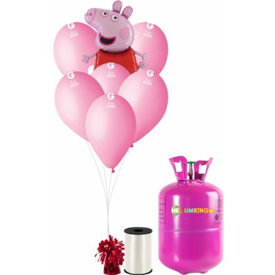HeliumKing Hélium párty set Peppa Pig ružový