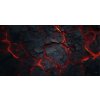 TLAMA games Herní podložka (playmat) 180 x 90 cm (6'x3') - různé motivy Varianta: Láva (Lava) (neoprenová, obšitá, playmat)