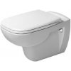 Duravit D-Code - Závesné WC s klasickou doskou, biela 45351900A1