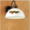 Kolarz | Kolarz 731.61.121 - Nástenná lampa NONNA 1xE27/75W/230V víno/jahody | KL0399