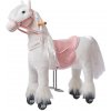 Ponnie Mechanický jazdiaci kôň Tiara S s ružovým sedlom