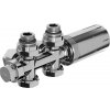 Mexen G05 uhlový/priamy termostatický set, Duplex, DN50, chróm - W908-958-01
