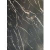 Mramorový nástenný panel z PVC 0655 - 120x280 cm | Čierny s výraznými bielymi žilami (Matný povrch) Velkosť: 120x280 cm