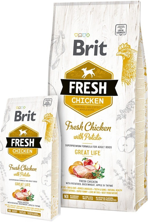 Brit Dog Fresh Chicken & Potato Adult Great Life 12 kg