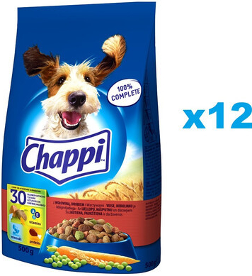 Chappi Adult s hovädzím mäsom 12 x 0,5 kg