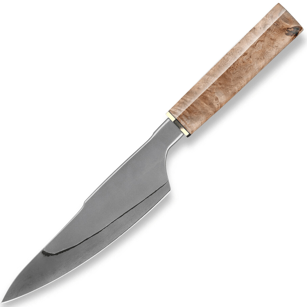 XIN CUTLERY XC141 stabilized maple burl šéfkuchársky nôž 19 cm