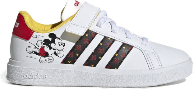 adidas Grand Court Mickey cloud white/core black/better scarlet biela