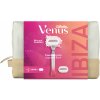GILLETTE VENUS Comfortglide Festival dámska darčeková taška: holiaci strojček + 2 hlavice + toaletná taška