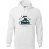 Cesta prírodou I love Adventure - Mikina pánska Cape s kapucňou - XL ( Biela )