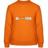AWDis Sweat Mikina - Nápis - BeYOUtiful - Orange Crush - S - Dámske