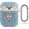 Guess Ochranný kryt GUACA2TPUJULLB Jeans Collection pro AirPods 1/2 modrý