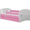 Kocot kids Detská posteľ Classic II ružová, varianta 80x140, se šuplíky, bez matrace