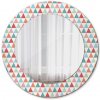 Okrúhle zrkadlo s potlačou Geometrický vzor fi 50 cm