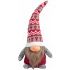 Tutumi Vianočný škriatok 066 - 30 cm sivý/červený