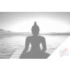Vymalujsisam.sk Bodkovanie - Relax, joga, Buddha Farba: Zelená, Veľkosť: 40x60cm, Rám: Bez rámu, iba zrolované plátno