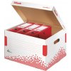 Archívna krabica Esselte Speedbox so sklápacím vekom biela/červená 392×301×334 mm