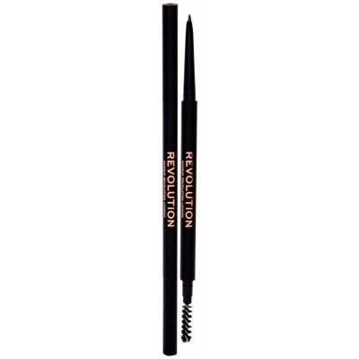 Makeup Revolution Precise Brow Pencil ceruzka na obočie s kefkou Medium Brown 0,05 g