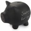 Popisovateľná pokladnička Balvi Oink 25533, čierna