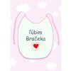 Detský podbradník Ľúbim bračeka ružový