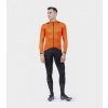 ALÉ Cyklistický dres s dlhým rukávom zimný - THERMAL R-EV1 - oranžová S