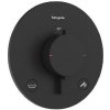 Hansgrohe Ecostat Comfort S - Termostatická batéria pod omietku, na 2 spotrebiče, matná čierna 33718670