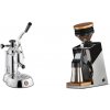 La Pavoni Stradivari Lusso + Eureka Mignon Single Dose PRO, Chrome & Oak