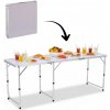 Garden Line Skládací turistický stůl LUDGE 180 cm bílý