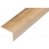 AP5 schodová lišta samolepiaca ACARA, hliník + fólia dub Scotch, 20 mm, 2,7 m