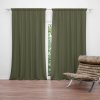 Sablio Záves Olivovozelená: 2 ks 140x250 cm