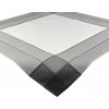 Obrus štvorcový bielo-sivý sivá Šírka 85 cm | Dĺžka 85 cm