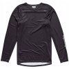 Cyklistická trička TROY LEE DESIGNS Skyline LS Jersey Mono Black veľ. M