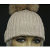 Špongr Luxusná ručne pletená čiapka 627 béžová