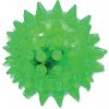 Dog Fantasy svietiaca loptička s bodlinkami zelená 5 cm