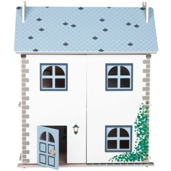 PLAYTIVE Drevený domček pre bábiky modrá