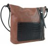 Sun-bags Dámska crossbody kabelka s čelnou kroko kapsičkou F-014 starorůžová