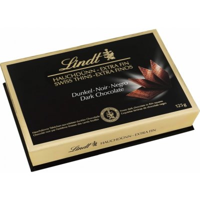 Lindt Thins Dark tenké plátky čokolády 125 g