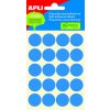 Samolepiace etikety O 19 mm - modré