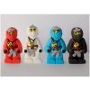 Cukrové figúrky Ninja Go 4 ks, rozmery 3 × 6 cm - I LOVE CAKES