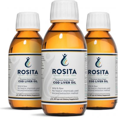 ROSITA extra panenský olej z tresčej pečene – tekutý 3x150 ml