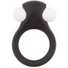 Vibračný silikónový krúžok na penis Lit-Up Stimu-Ring 6 Black